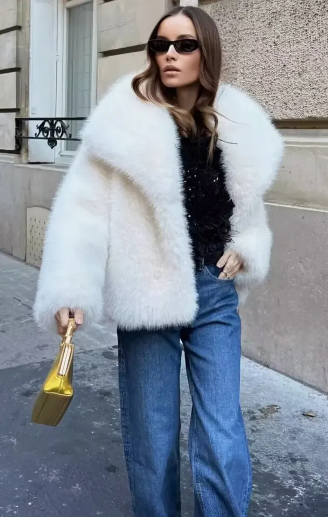 Julia |Chaqueta de cuello peludo