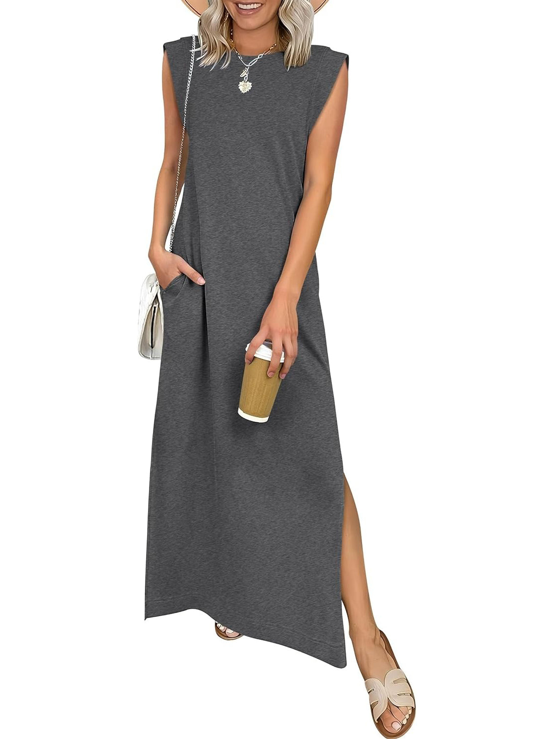 Vestido Maxi Sin Mangas de Verano para Mujeres