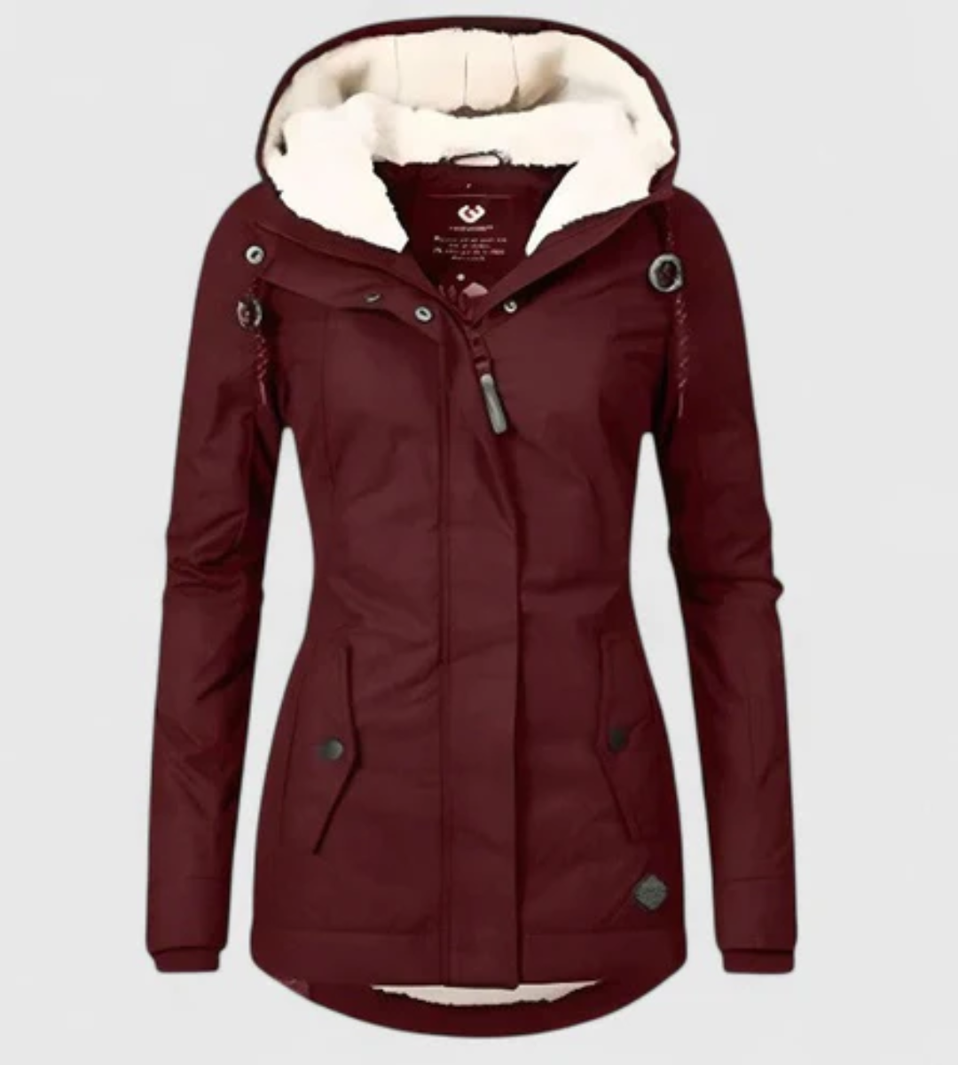 MARÍA – Chaqueta de Invierno Impermeable con Capucha