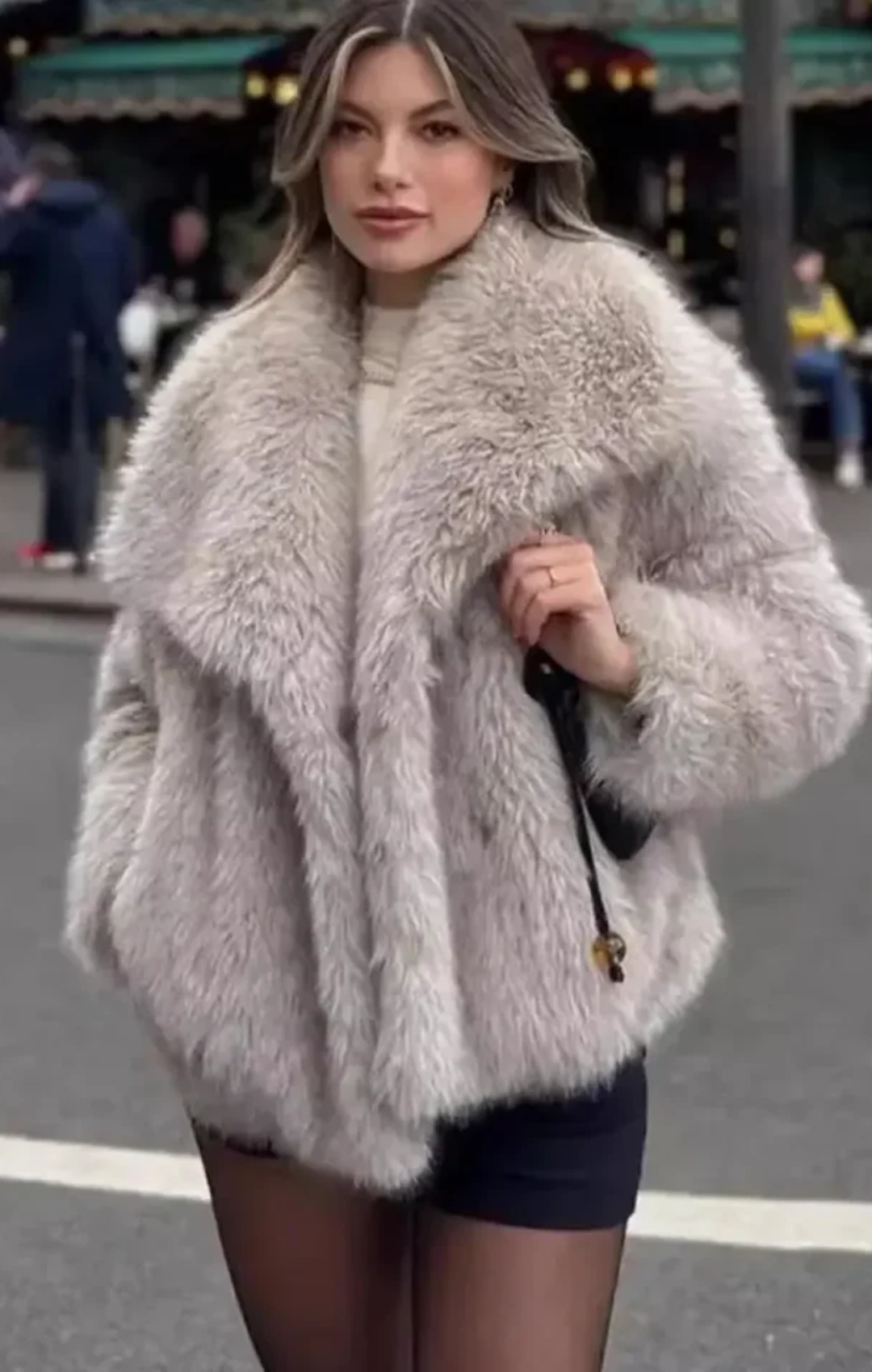 Julia |Chaqueta de cuello peludo