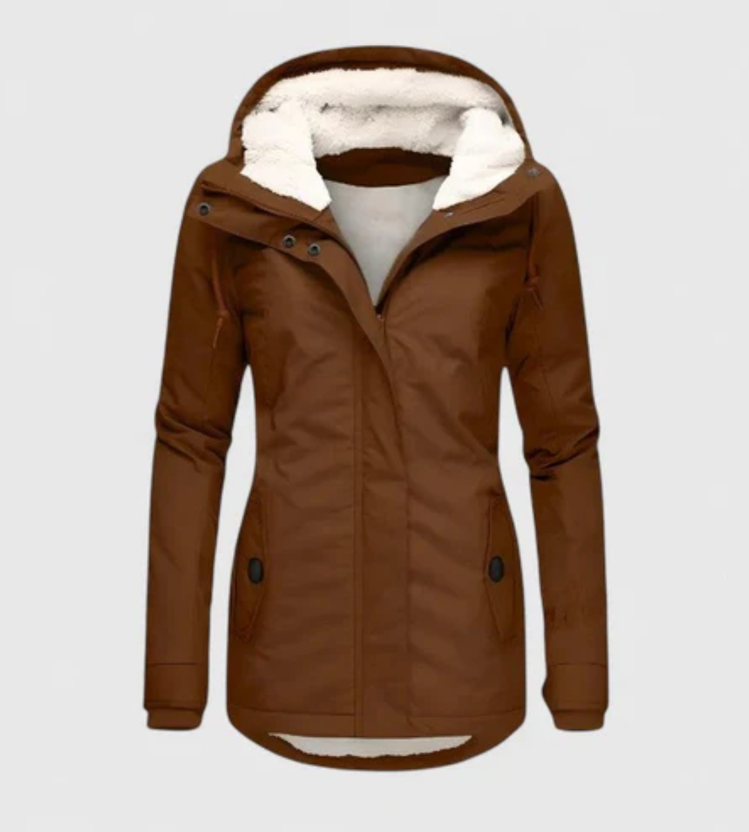 MARÍA – Chaqueta de Invierno Impermeable con Capucha