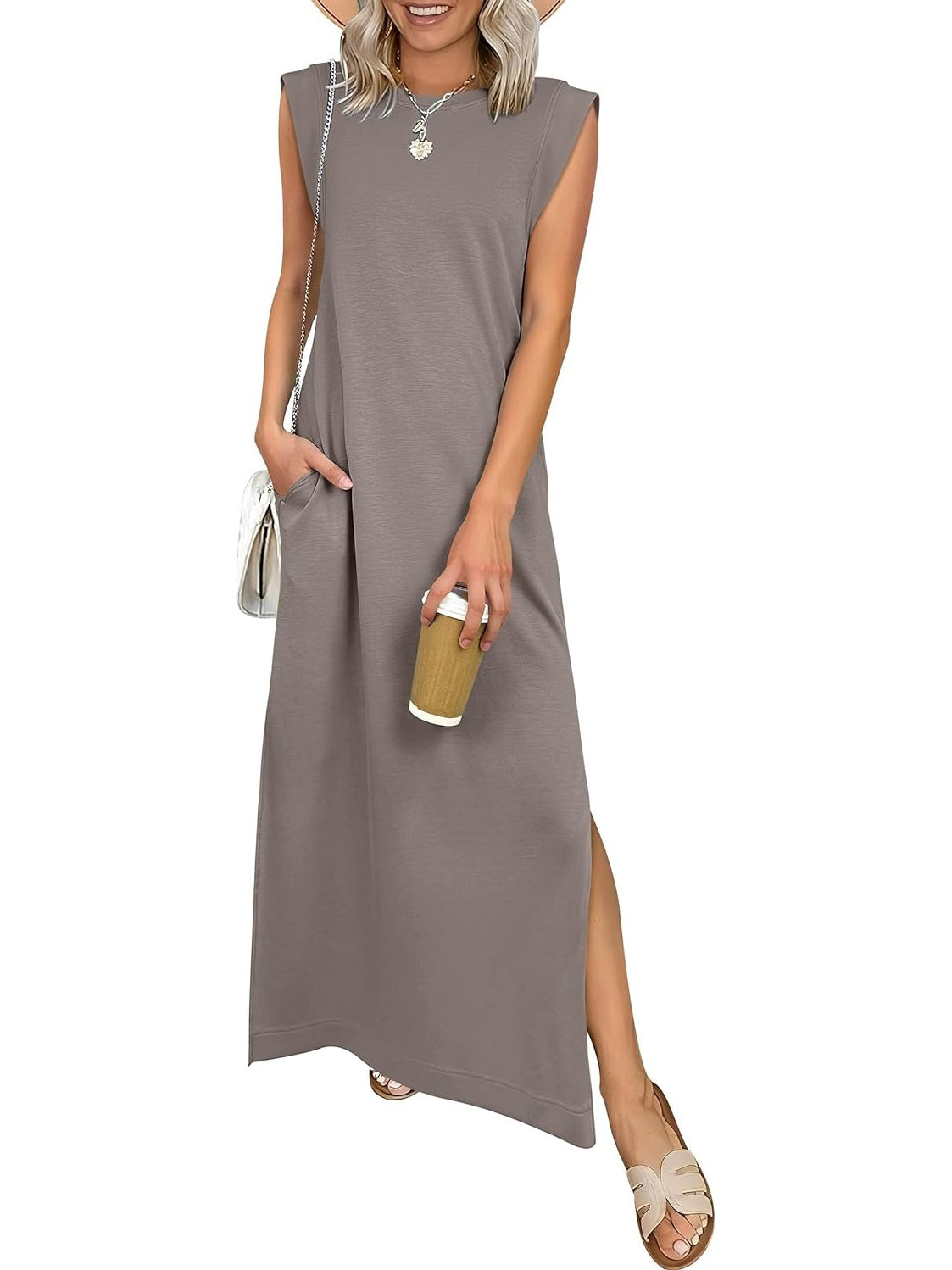 Vestido Maxi Sin Mangas de Verano para Mujeres