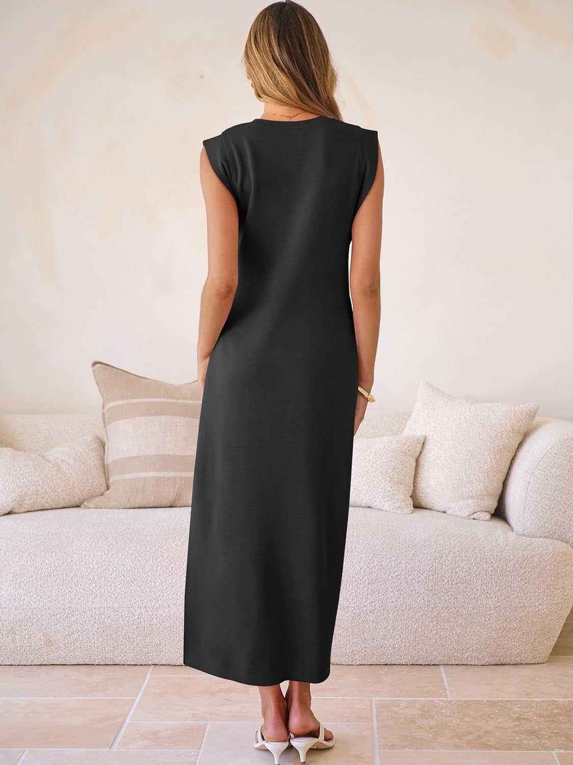 Vestido Maxi Sin Mangas de Verano para Mujeres